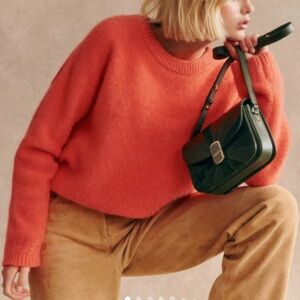 Sezane Amiel Jumper in Vine Peach